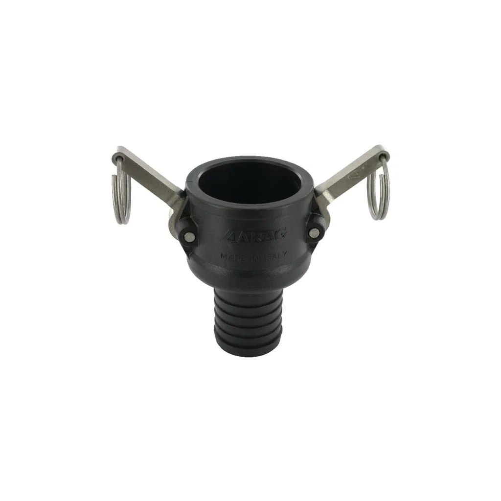 Cuplă Camlock tip C 1 1/2", conexiune furtun 40mm, polipropilenă