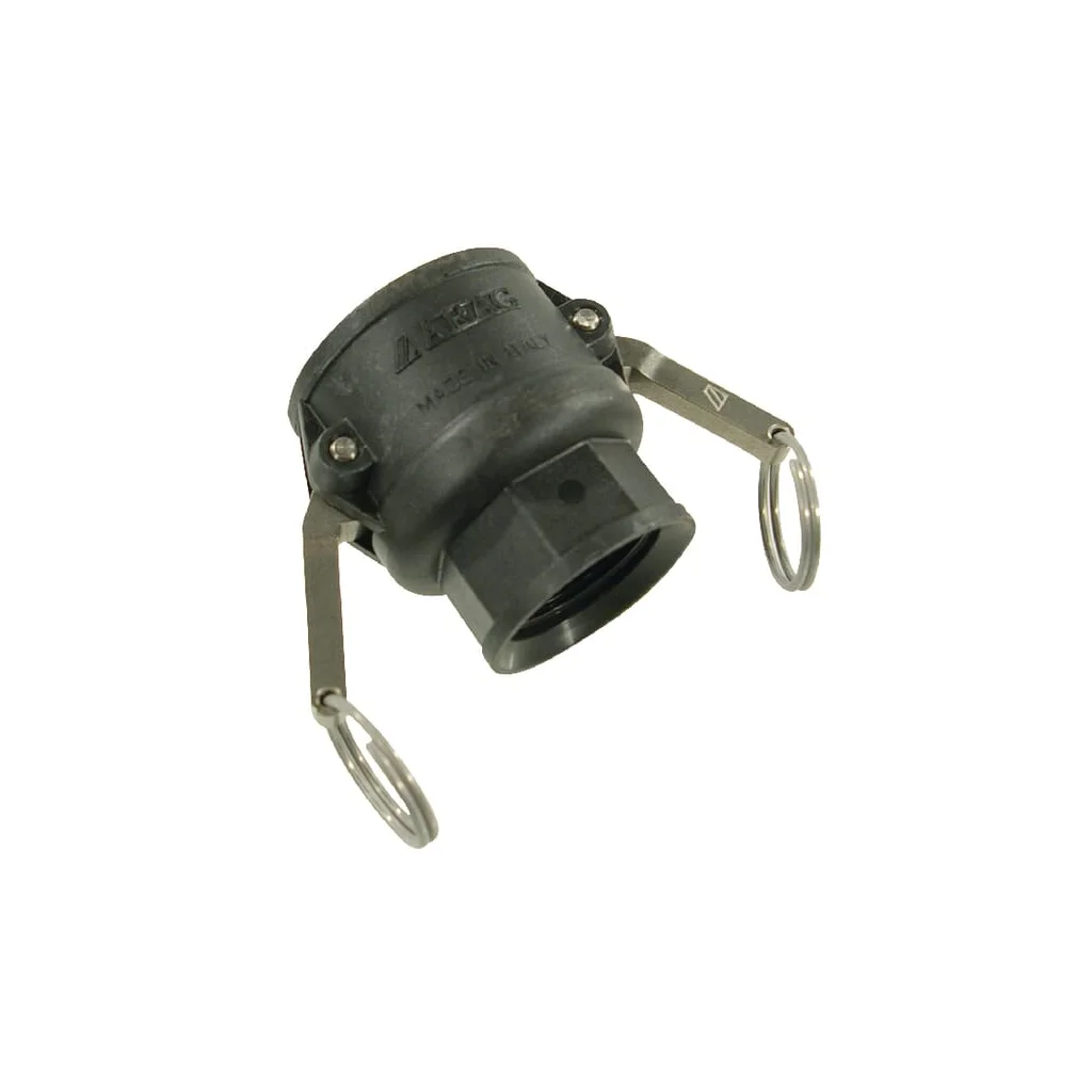 Cuplă Camlock tip D 1 1/2", filet mamă 1 1/4", polipropilenă