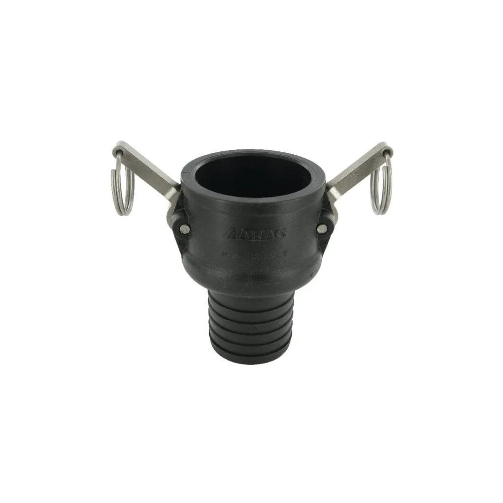 Cuplă Camlock tip C 2", conexiune furtun 53mm, polipropilenă