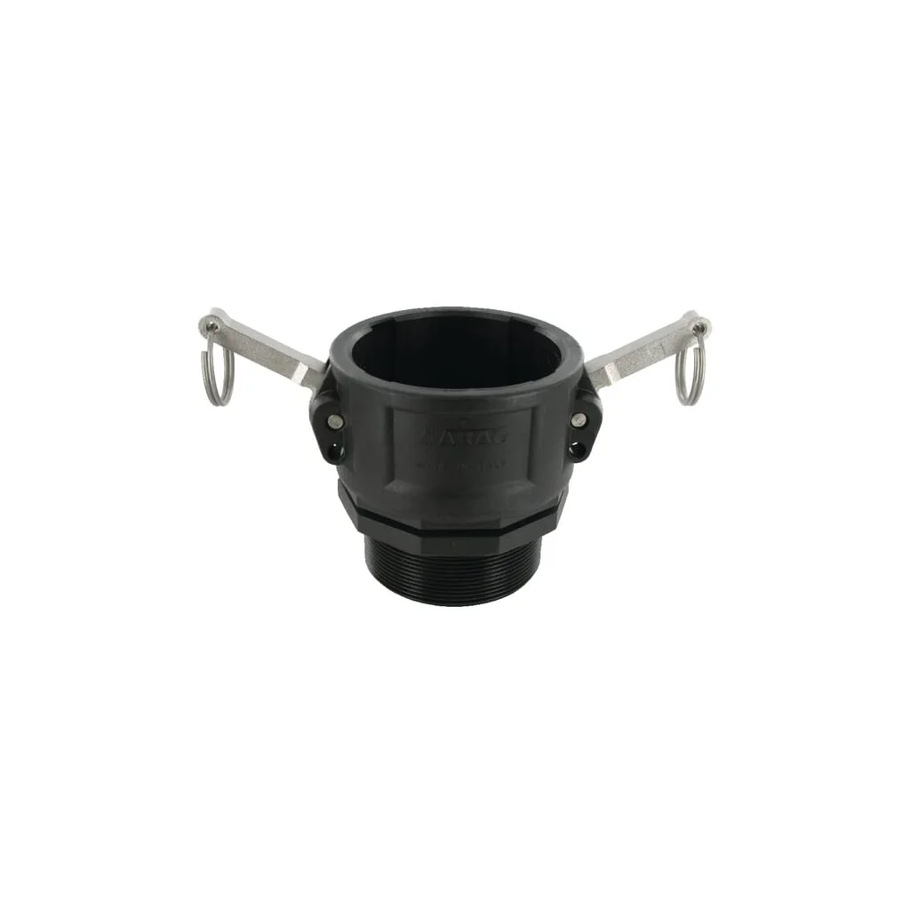 Cuplă Camlock tip B 3", filet tată, polipropilenă