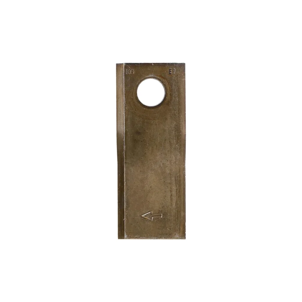 Lamă cositoare dreapta 120x48x4mm orificiu 18,5mm pachet 25 buc. potrivită pentru Vicon/Gehl/Lely/New Holland/Pöttinger