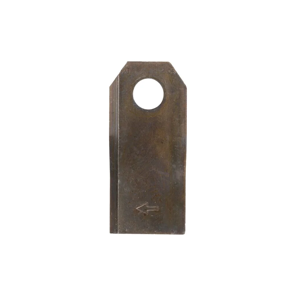 Lamă cositoare dreapta 107x47x4mm orificiu