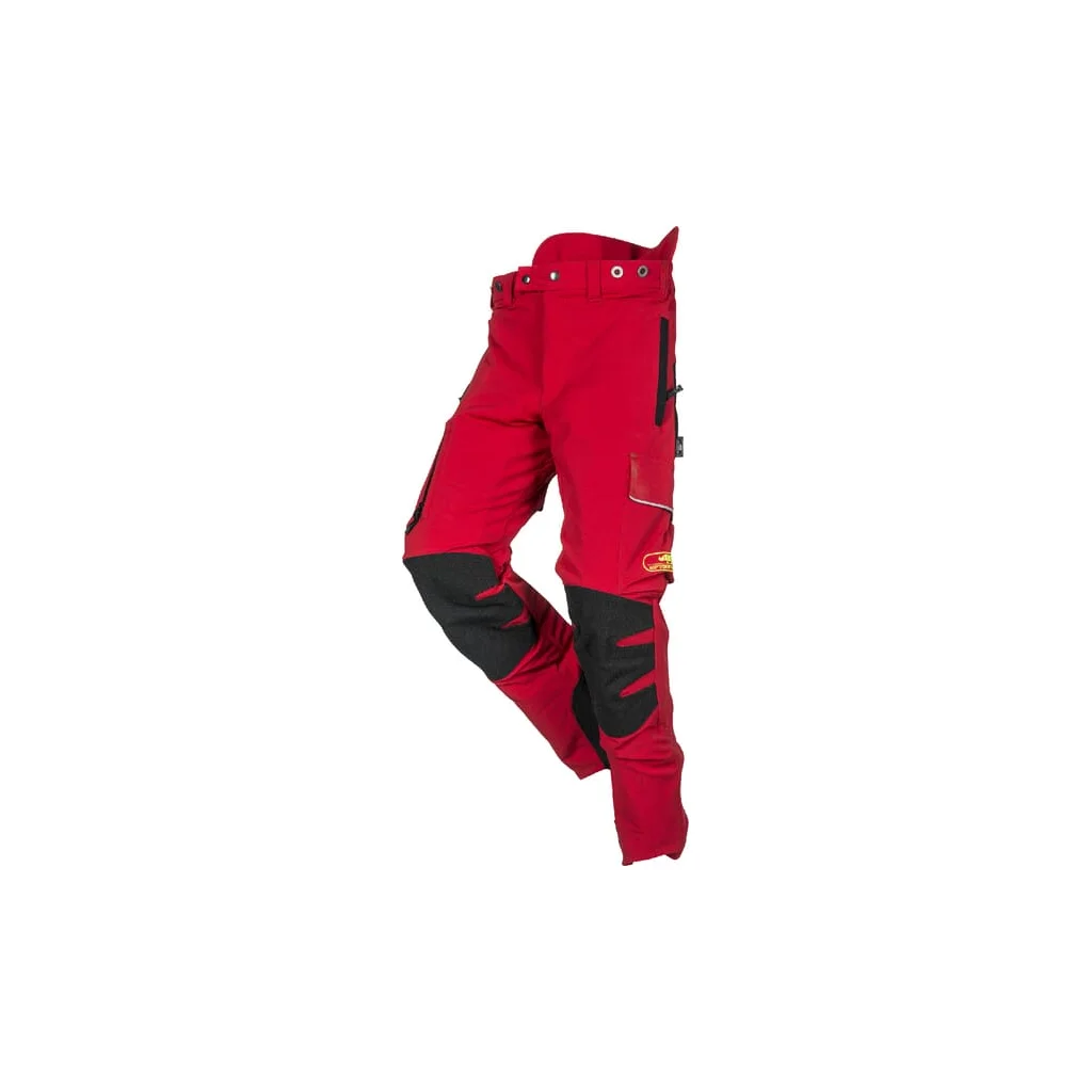 Pantaloni protecție motofierăstrău S roșu/negru SIP