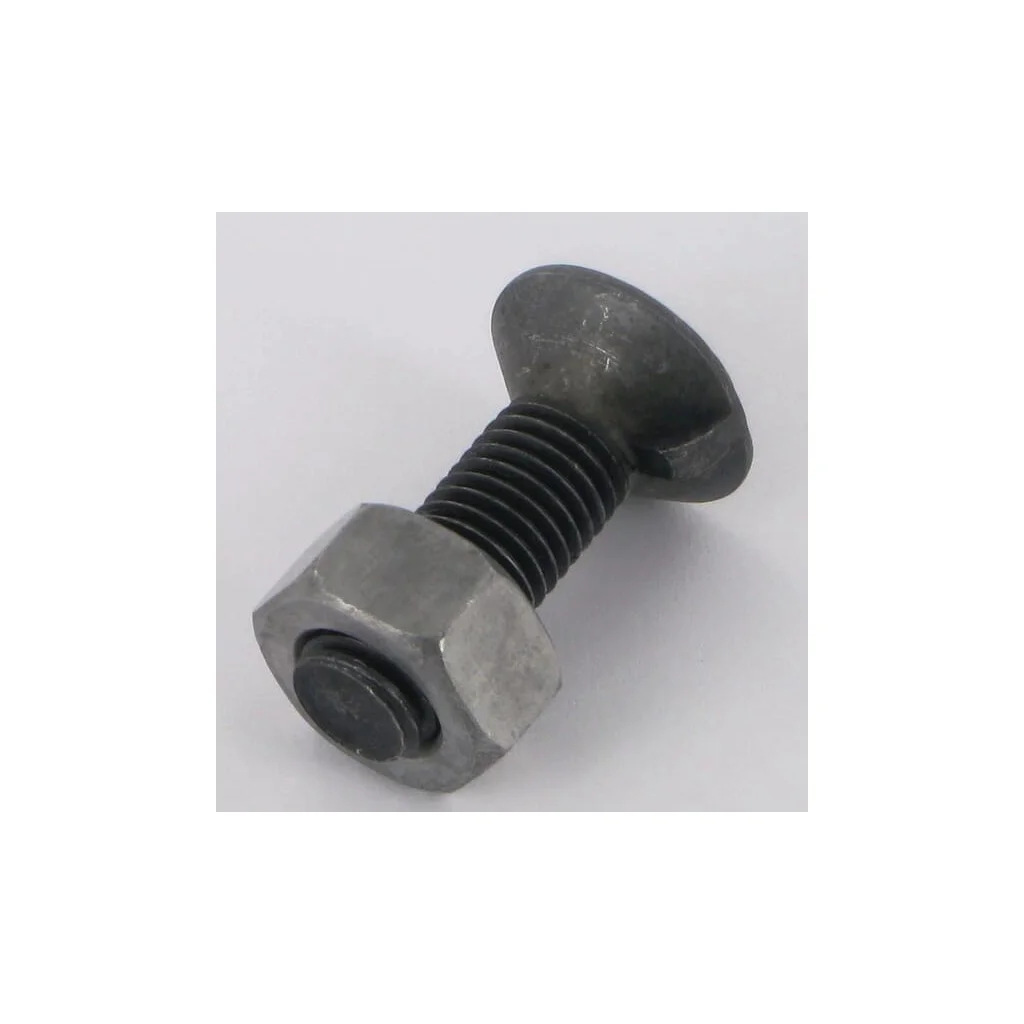 Șurub și piuliță pentru plug M11x35, 1 nervură DIN604 cl. 8.8