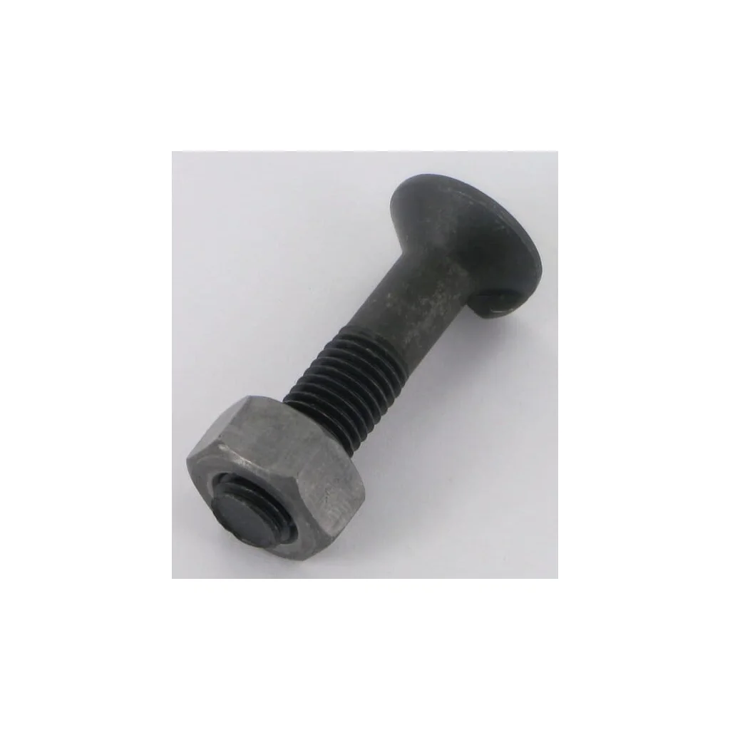 Șurub și piuliță pentru plug M11x50, 1 nervură DIN604 cl. 8.8