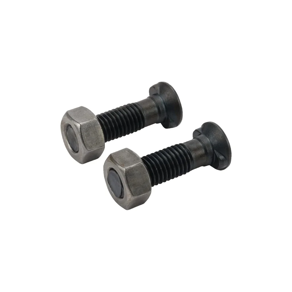 Șurub plug cap oval cu nas dublu și piuliță M12x45mm