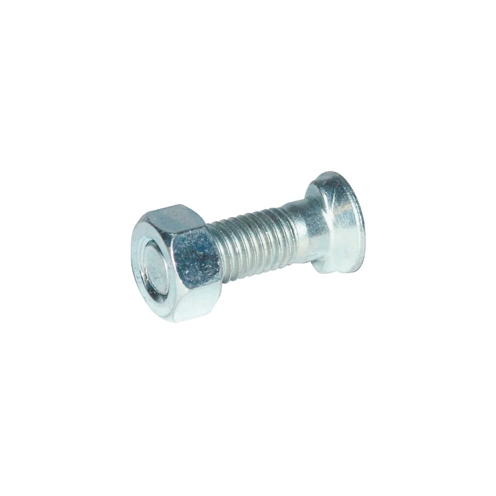 Șurub plug cap oval cu nas dublu și piuliță M14x35mm