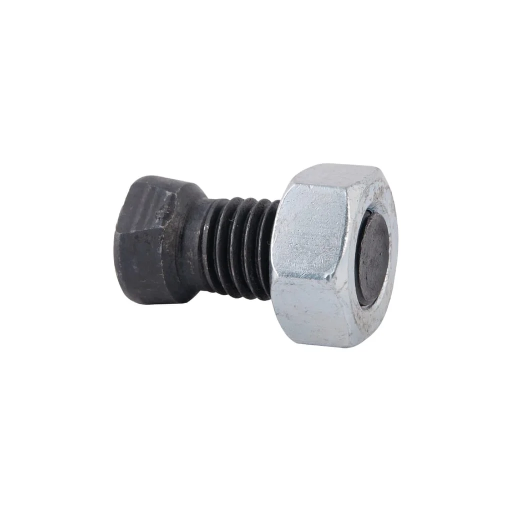 Șurub cu cap conic M14x38 cu 1 capăt plat și piuliță