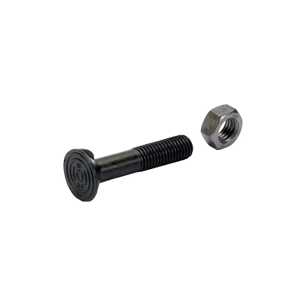 Șurub și piuliță de plug M14x70, 2 Nib DIN11014 cl. 8.8