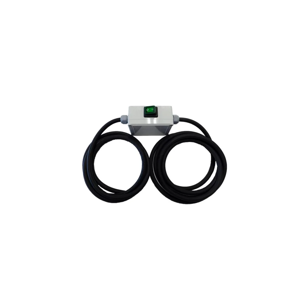 Cablu de alimentare electrică cu întrerupător, 12 Volți, 16 Amperi, cablu 3m+2m, clasă de protecție IP 65