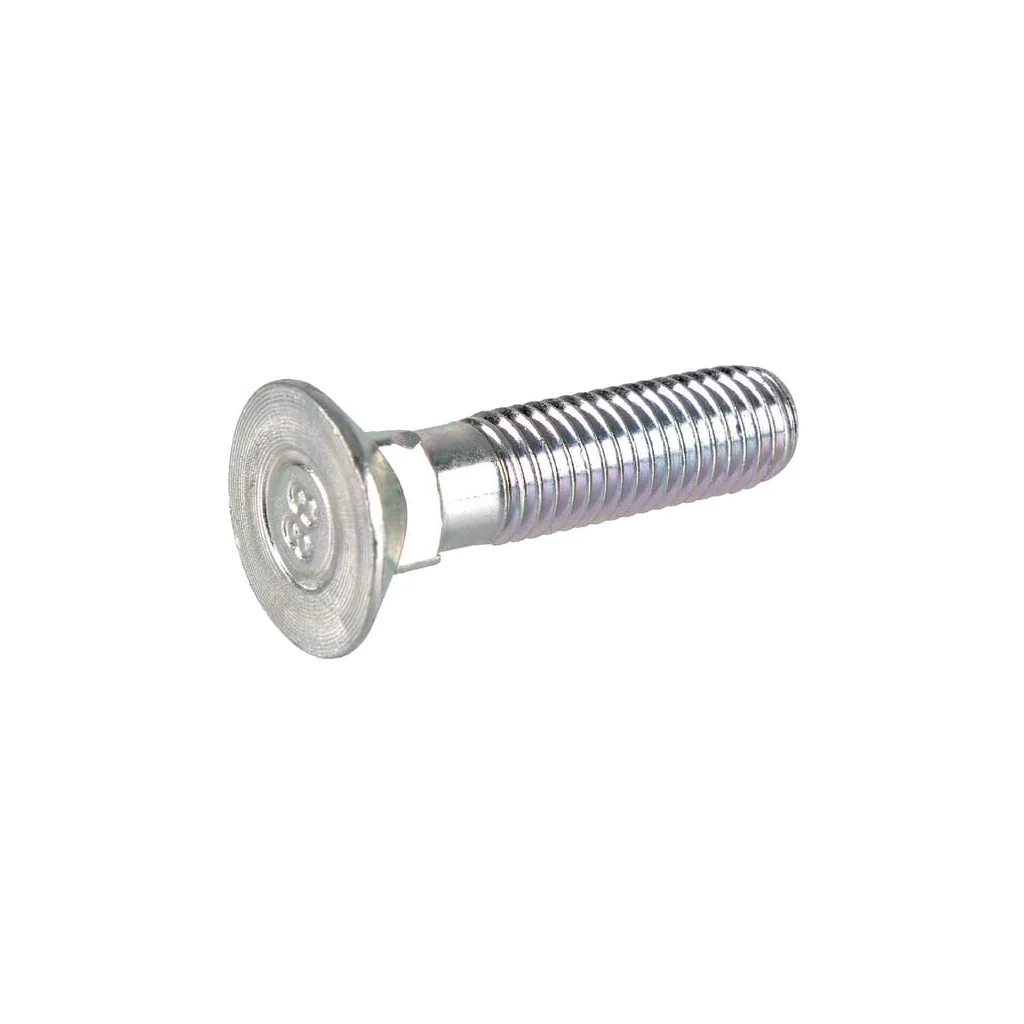 Șurub plug cap plat înecat gât pătrat DIN608 M12x45mm Lemken