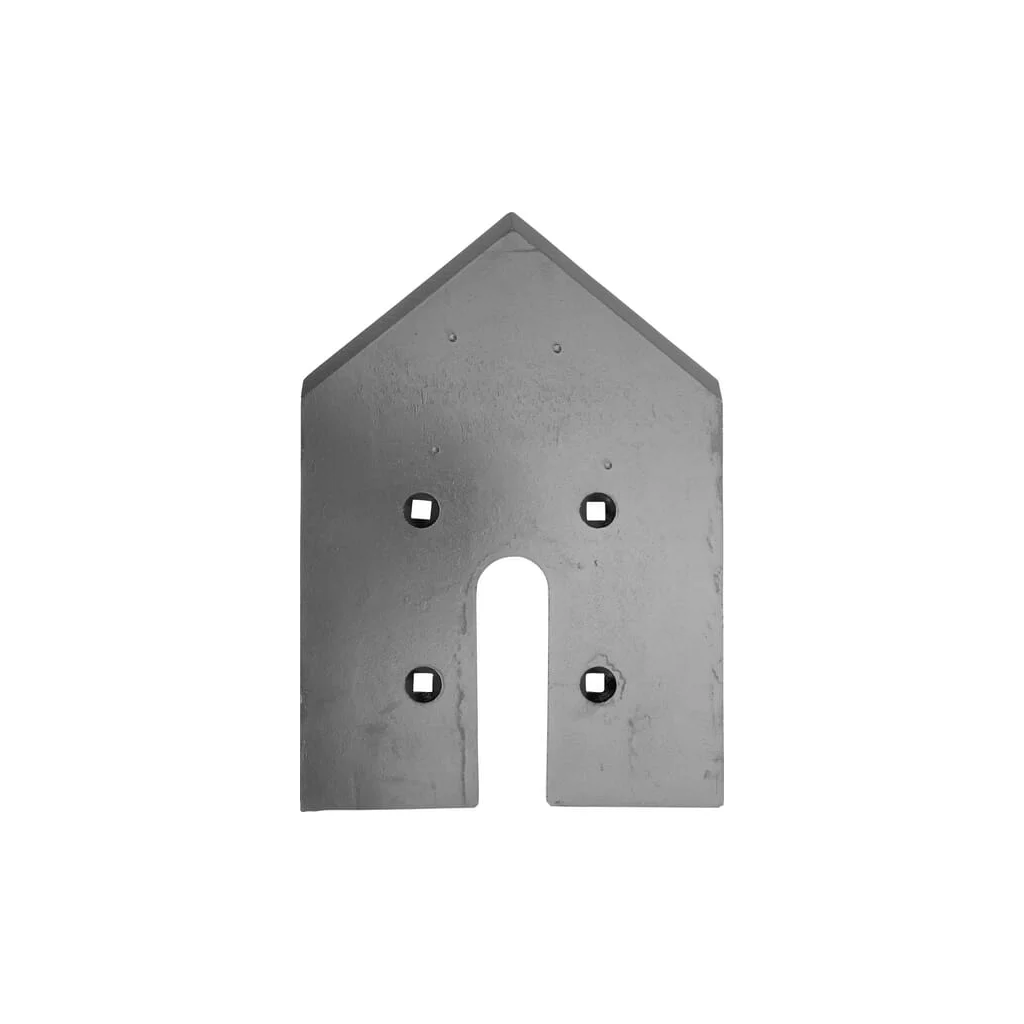 Brăzdar cultivator 350x240x12mm întărit plat 4 orificii potrivit pentru Lemken