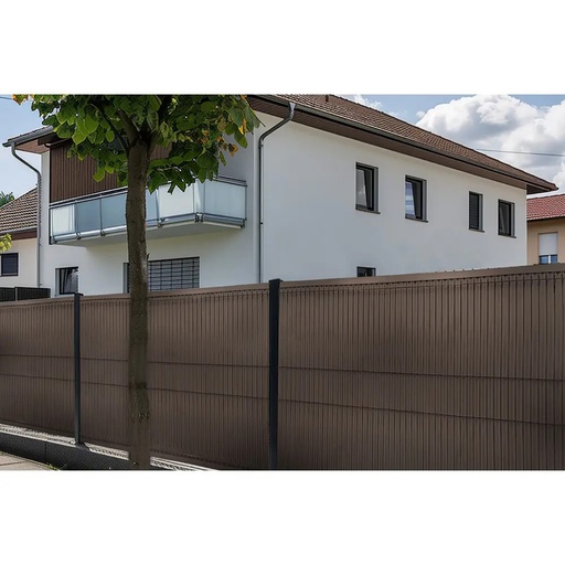 Panou vertical pentru gard bordurat, din polietilena