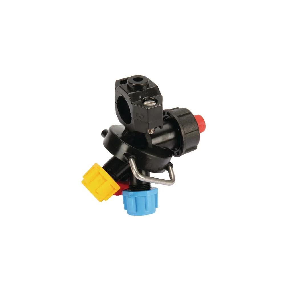 Suport duză 3 căi 3/8", tip clemă