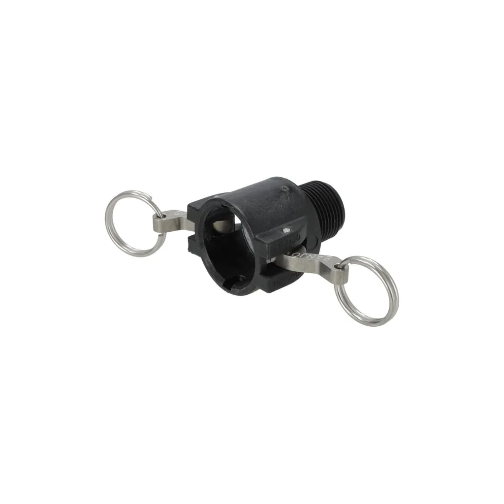 Cuplă Camlock tip B 3" filet tată NPT polipropilenă
