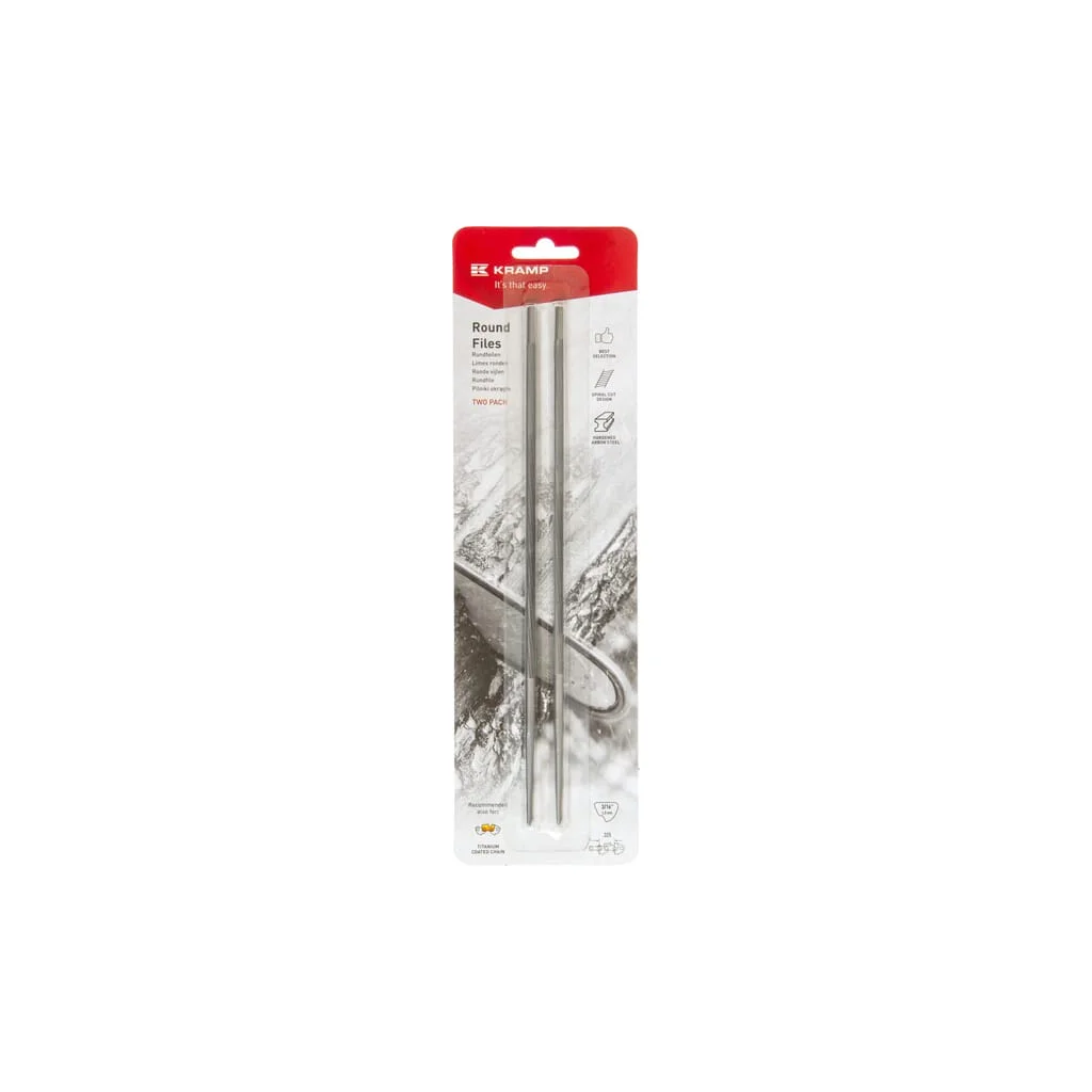Pilă rotundă în ambalaj blister de carton 2 bucăți 3/16" 4,8mm