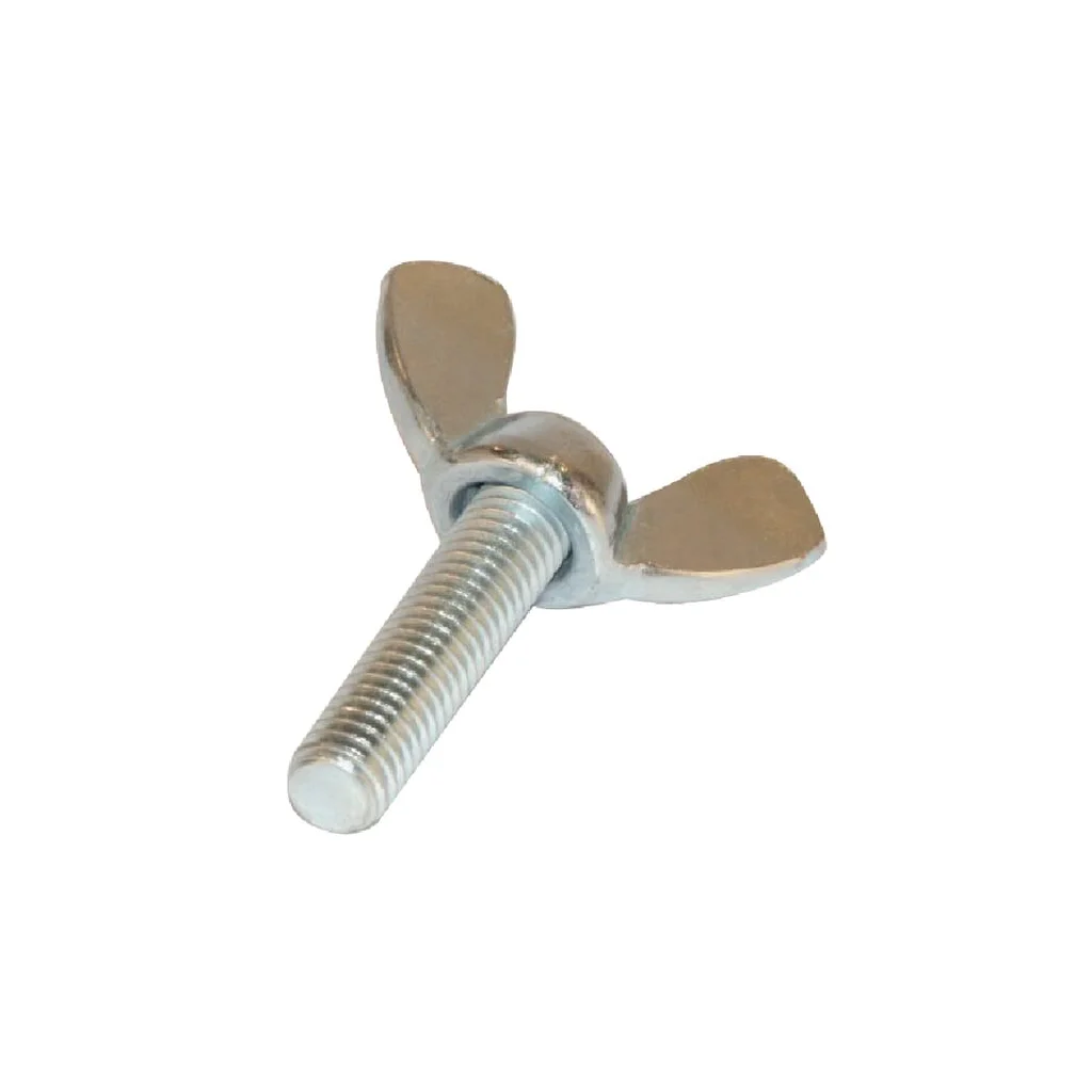 Șurub cap fluture DIN316 M6x1x16mm oțel placat cu zinc