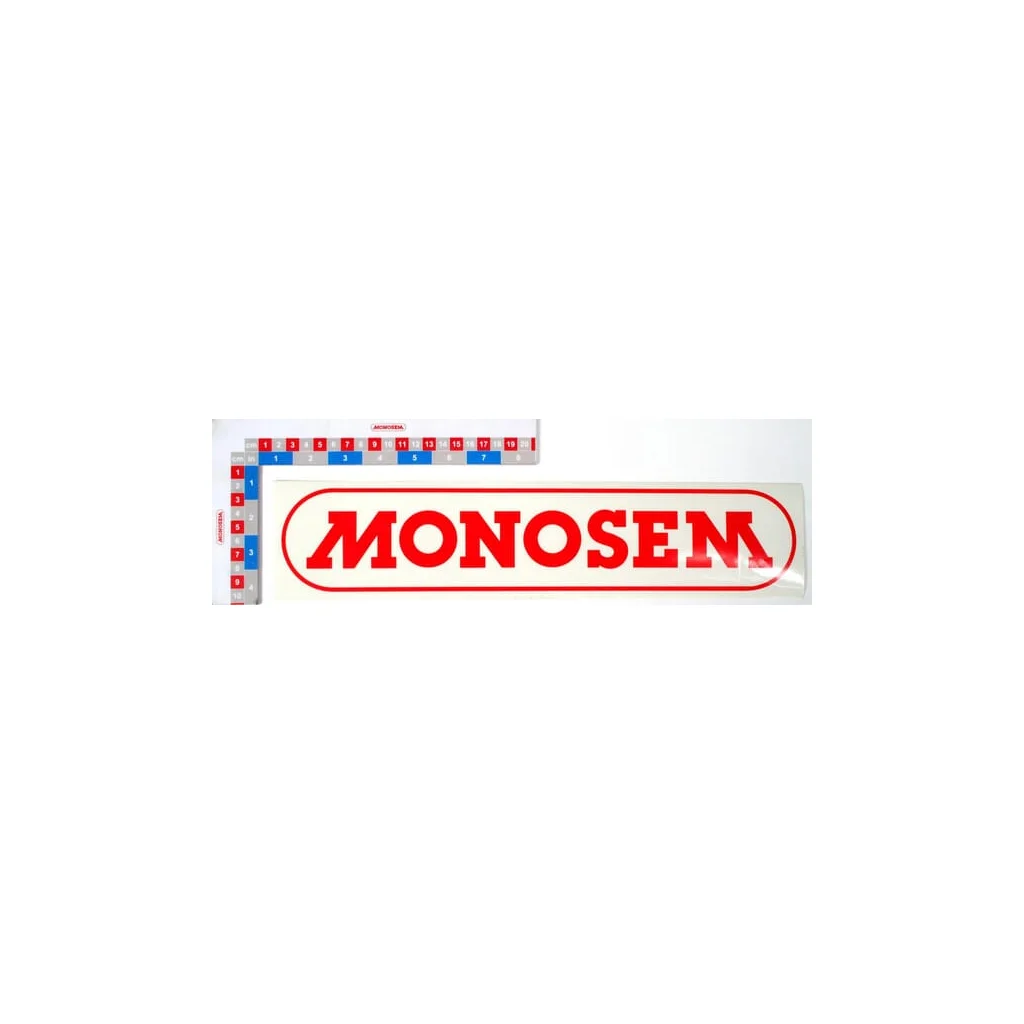 Autocolant: monosem (roșu) pâlnie de îngrășământ (model mic)