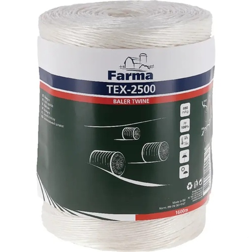 Sfoara baloti TEX - 2500, 1600 m, 400 m / kg