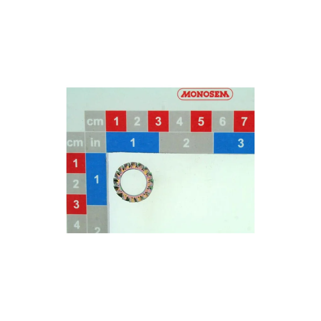Șaibă de blocare zimțată M12x20.5x1mm, oțel inoxidabil