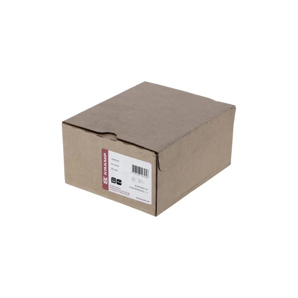 Șurub plug cu gât pătrat și piuliță M10x80mm VK grupa 8.8