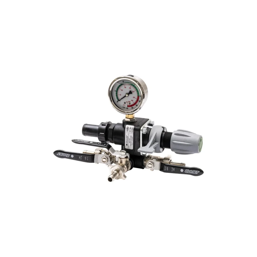 Regulator presiune cu 3 ieșiri
