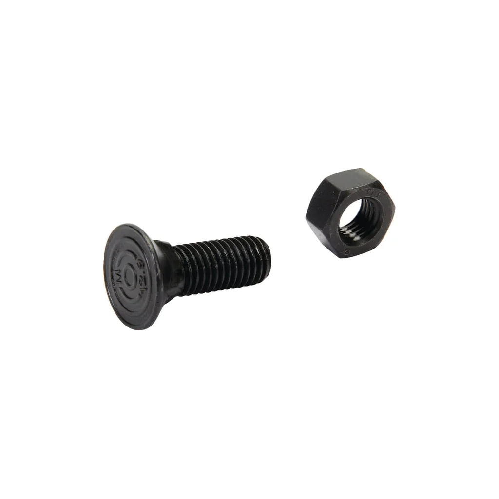 Șurub plug cu gât pătrat și piuliță M12x35mm VK