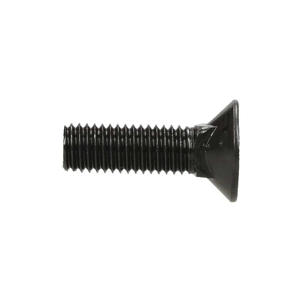 Șurub plug cap plat înecat gât pătrat cu piuliță DIN608 M12x40mm grupa 12.9