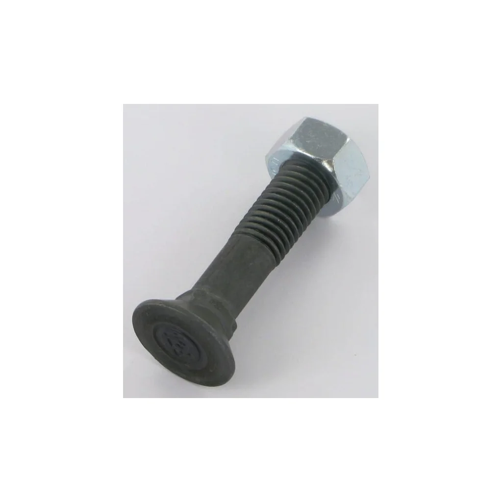 Șurub plug cap plat înecat gât pătrat cu piuliță DIN608 M12x60mm grupa 12.9