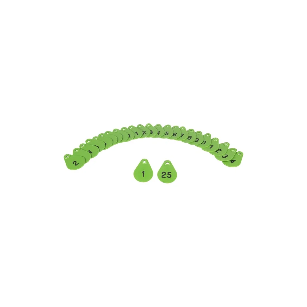 Plăcuță identif. nr1-25 verde