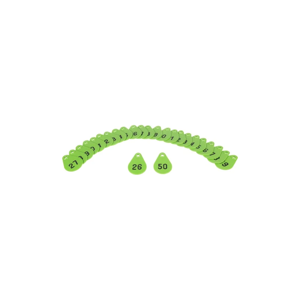 Plăcuță ident. nr.26-50 verde
