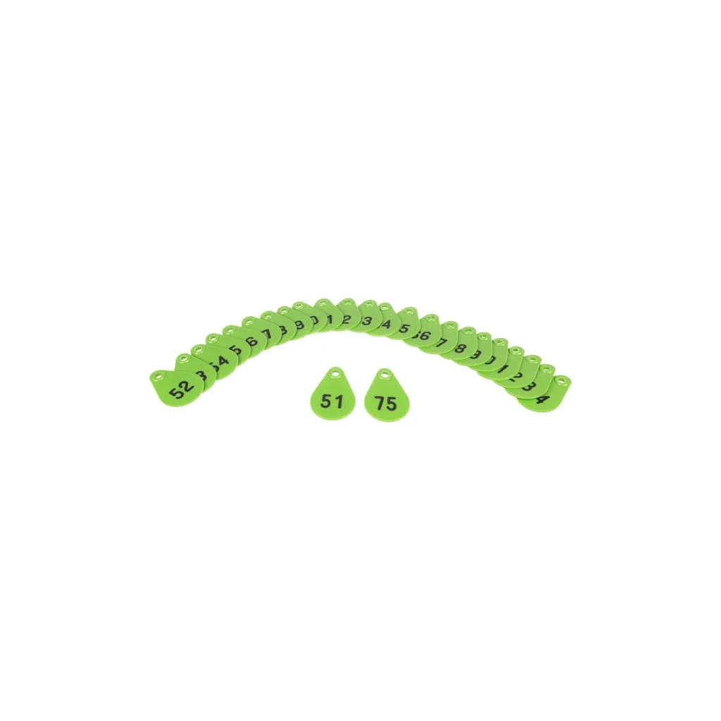Plăcuță ident. nr.51-75 verde