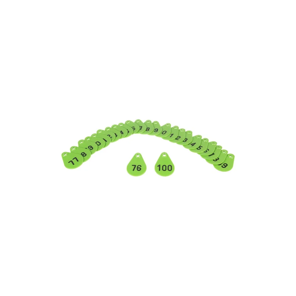 Plăcuță ident. nr76-100 verde