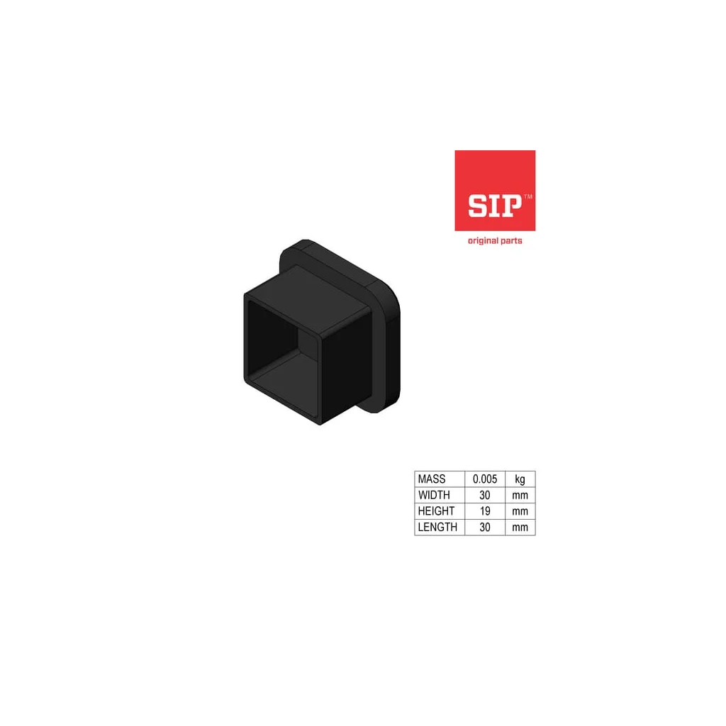 Capac de plastic 30x30x3