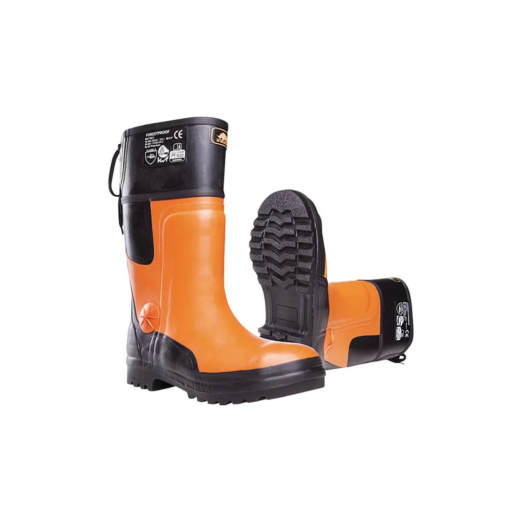 Cizme forestiere negru/portocaliu, clasa 3, mărimea 9, Forester 3SC1 SIP