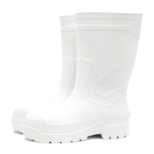 Cizme de iarnă, ușoare, model Wellingtons, albe