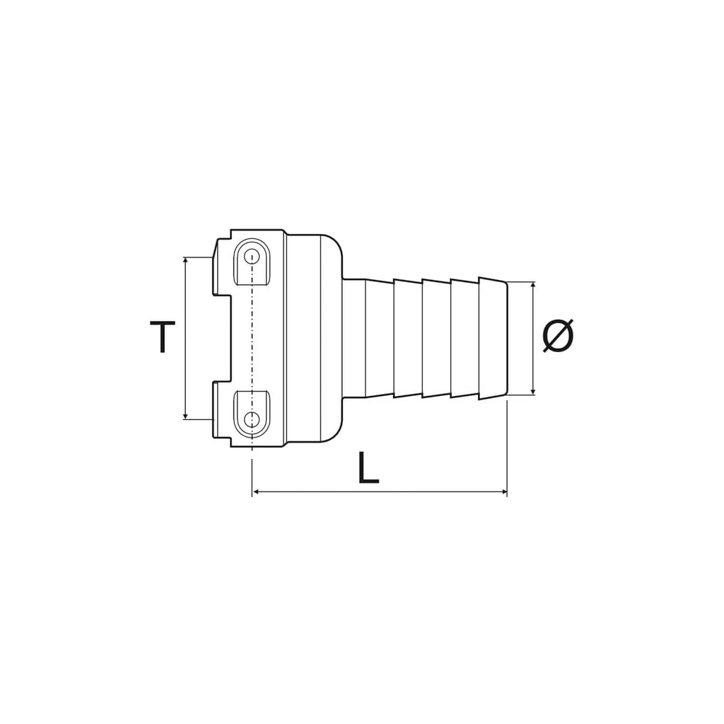 Adaptor T5M/ 1" "Banjo"