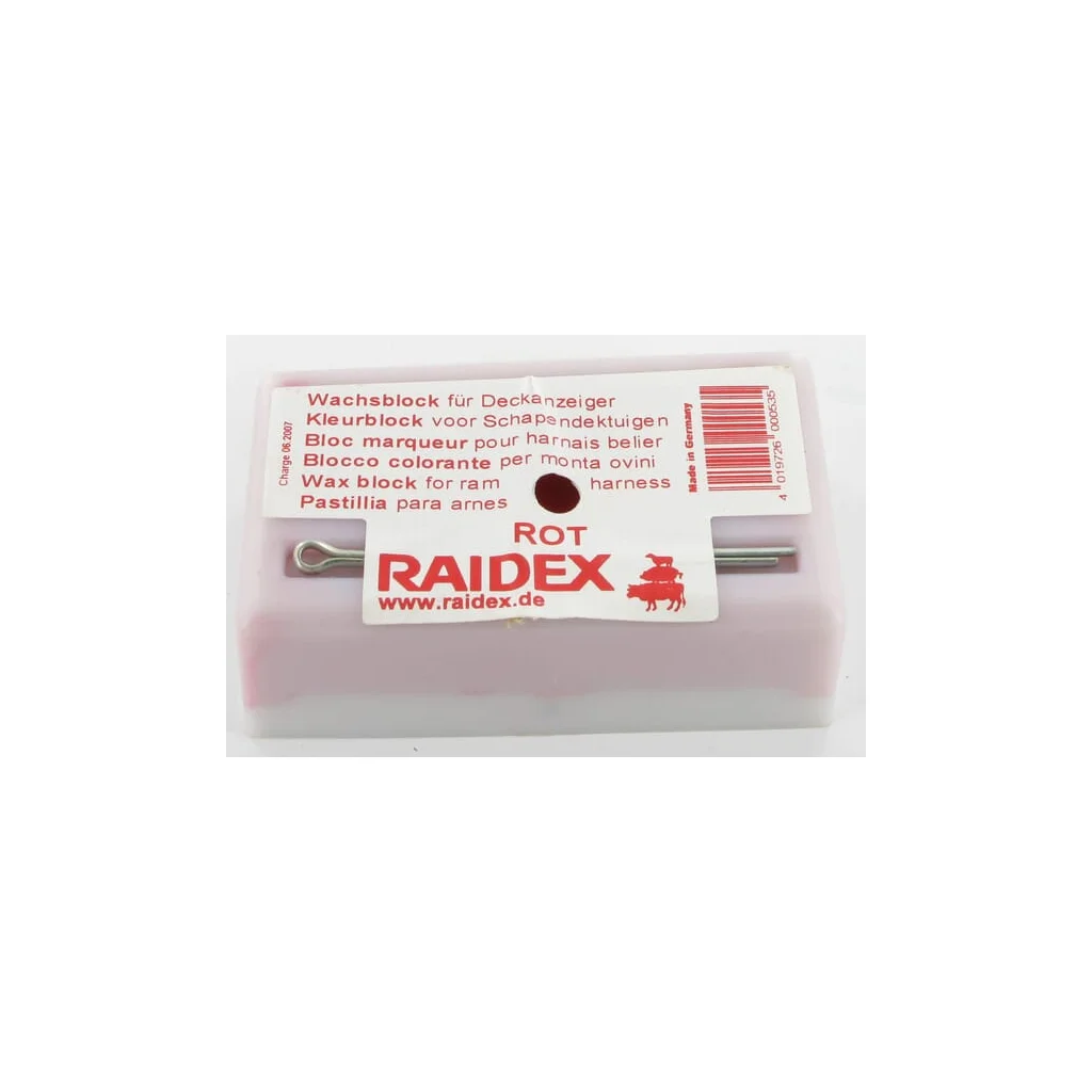 Bloc marcator de ceară, roșu, Raidex