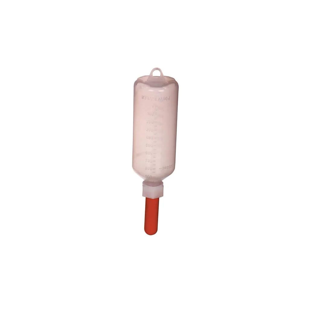 Bidon cu tetină pentru hrănire viţei 1l