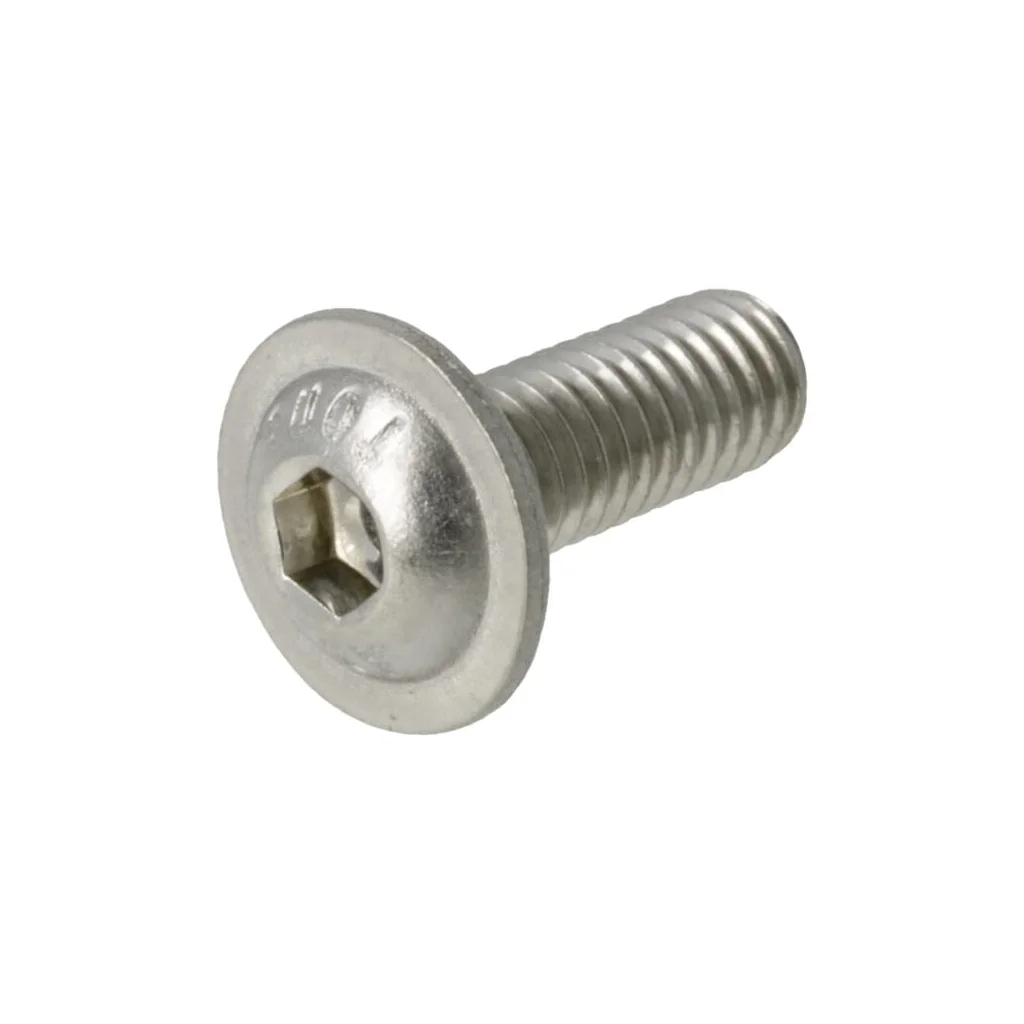 Surub cu cap plat M6x16-A2 ISO7380-2
