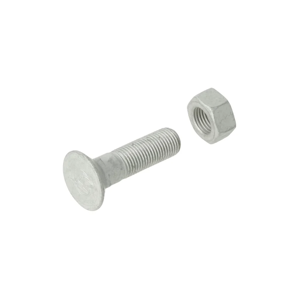 Șurub cu cap înecat și piuliță M12x45-12.9-MUH-10 Zn