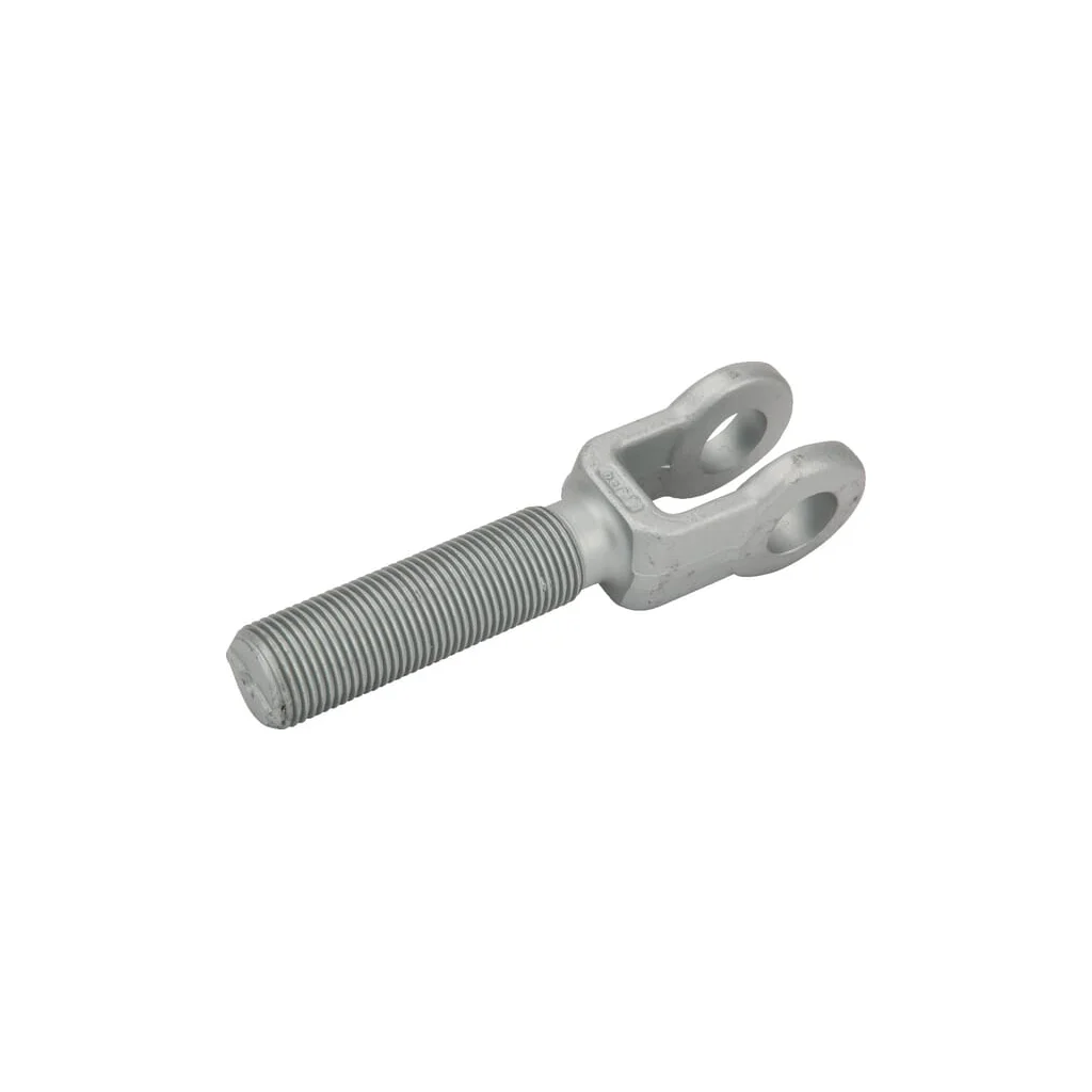 Tijă filetată cu furcă TR36x3x120/235 D30 Zn dreapta