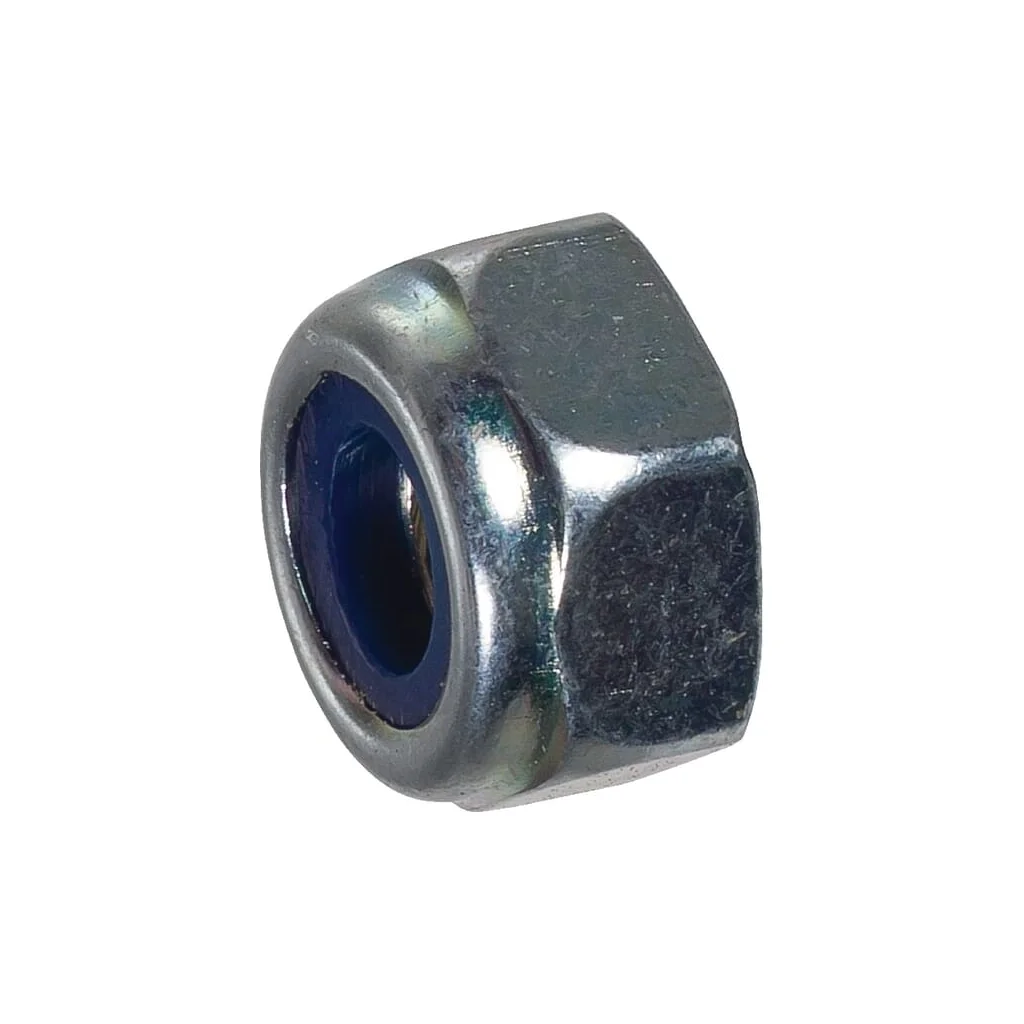 Piuliță hexagonală autoblocantă joasă cu inserție plastic DIN985 M6 galvanizată grupa 8