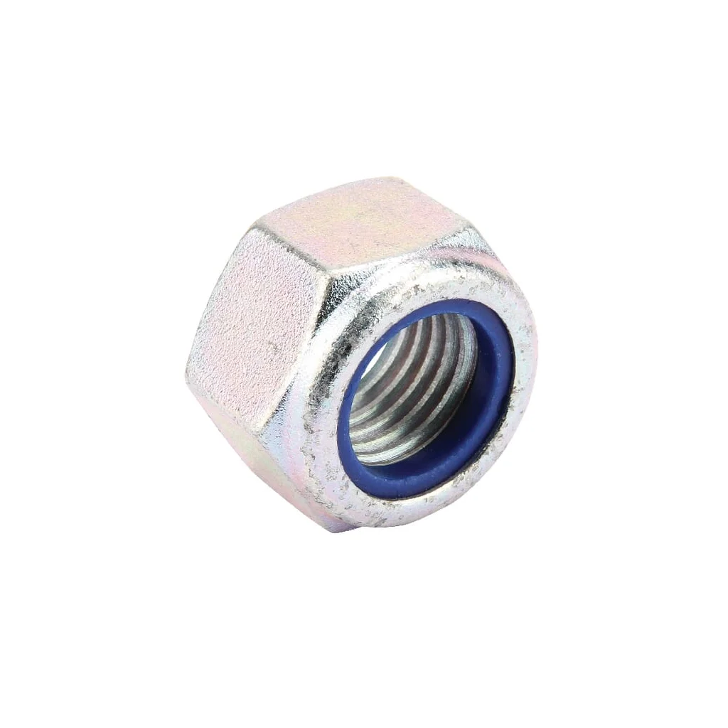 Piuliță hexagonală autoblocantă joasă cu inserție plastic DIN985 M30 galvanizată grupa 8 Lemken