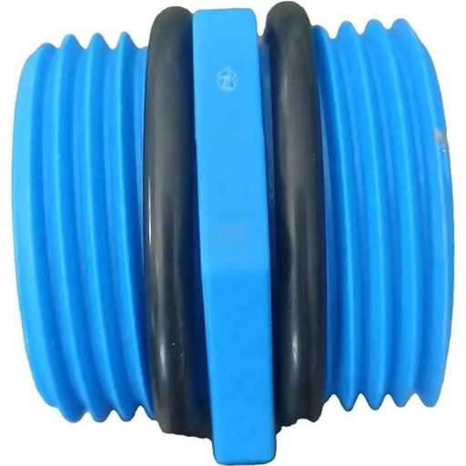Niplu / Mufă cu filet exterior 1″ pentru filtre de apă, țevi, cu O-ringuri incluse