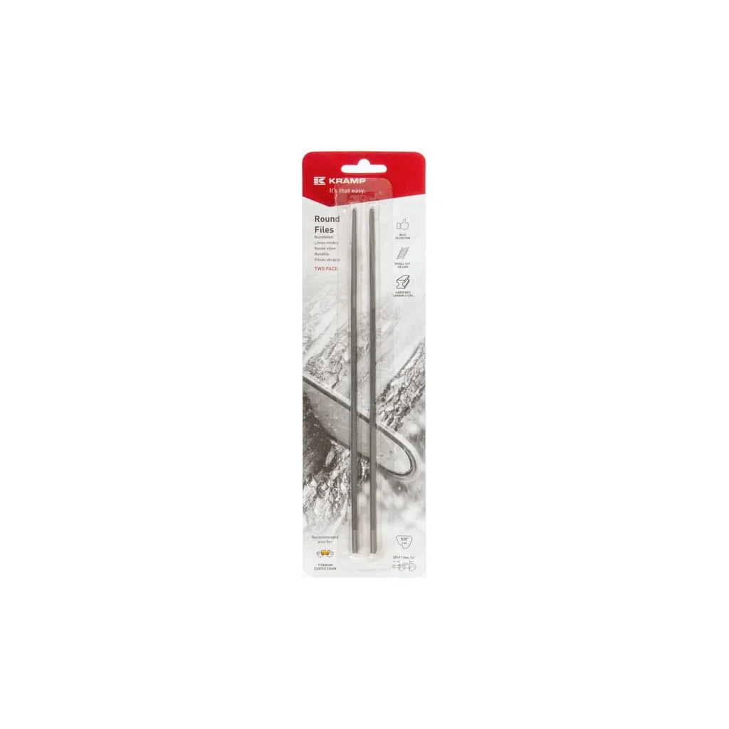 Pilă rotundă pîn ambalaj blister de carton 2 bucăți 5/32" 4,0mm
