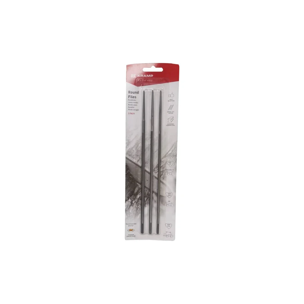 Set de pile pentru motofierăstrău 5/32"3/16"7/32", 4/4.8/5mm rotunde, ambalaj tip blister, (3x în total)