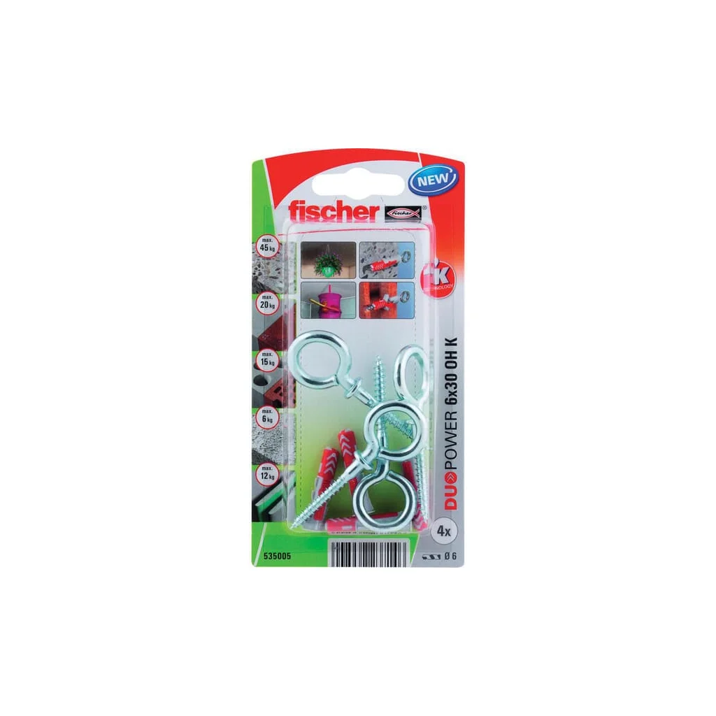 Plug Duopower 6x30 OH K 4 buc