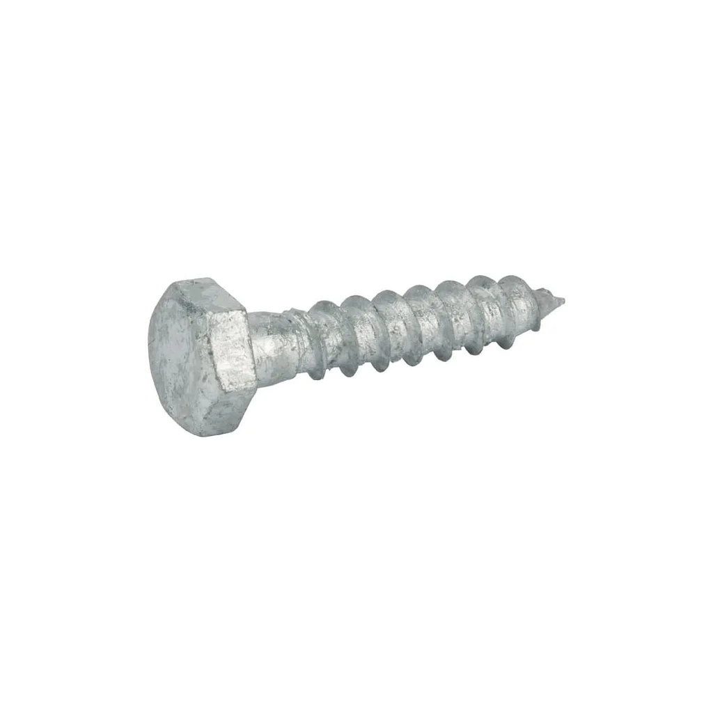 Șurub pentru lemn cap hexagonal DIN571 12x260mm oțel galvanizat termic grupa 4.8